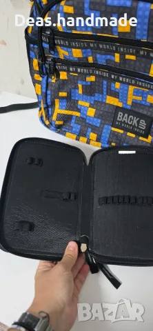 Ученическа раница и несесер Back up Lego Blocks, снимка 6 - Раници - 55480391