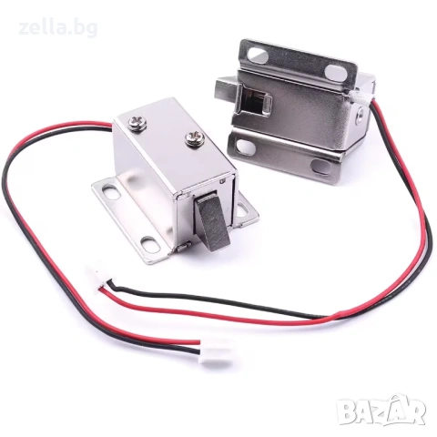 Електромагнитен насрещник 12V DC – Компактна електрическа брава за контрол на достъпа 10387, снимка 6 - Друга електроника - 54691881