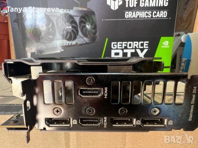 Видеокарта ASUS TUF-RTX3070-O8G-GAMING 8GB, снимка 3 - Видеокарти - 54496058