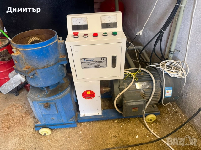 Линия за производство на пелети 11 kW – преса, дробилка, шнек + резервни части, снимка 7 - Други машини и части - 55175535