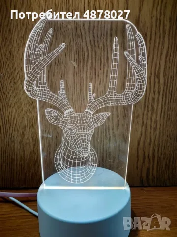 Холограмна 3D LED нощна лампа, 4W, 220V Модели:  Вариант 1: Медуза; Вариант 2: Айфеловата кула; Вари, снимка 12 - Романтични подаръци - 55436399