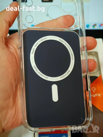 Твърд калъф Spigen Ultra Hybrid T с MagSafe за iPhone 17 Pro / 17 Pro Max / Матово син / Оригинал, снимка 9 - Калъфи, кейсове - 54393127
