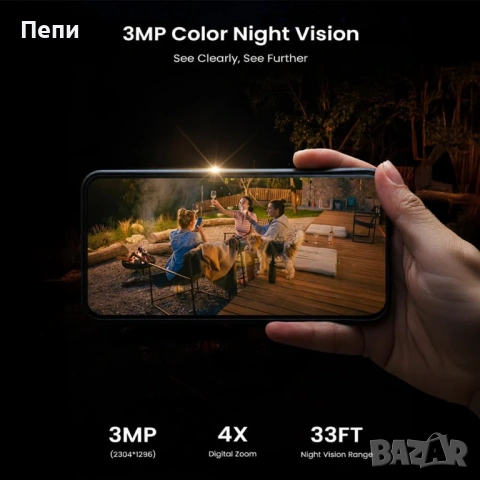 Камера ieGeek Solar Security Camera S5, снимка 2 - Камери - 54259545