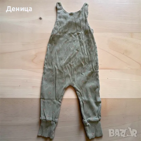 Лот от 2 бр. бебешки плетени / рипсени гащеризони на H&M от органичен памук, снимка 2 - Бебешки гащеризони - 55689522