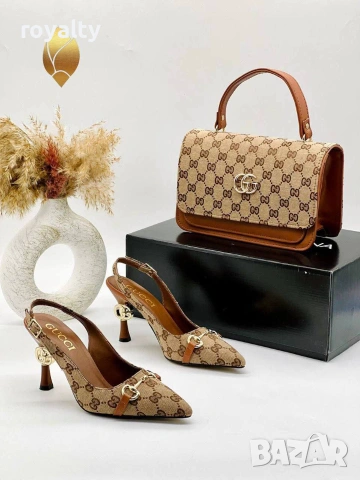 Gucci Нови Дамски Обувки на Ток Различни Цветове , снимка 5 - Чанти - 55252518