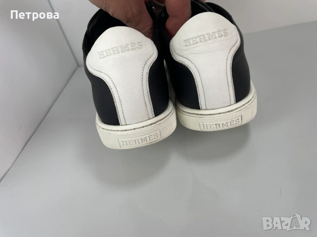 Hermes Кожени маратонки 37 Оригинал, снимка 5 - Маратонки - 54970147