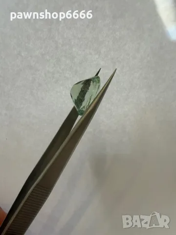Естествен зелен берил 13.30 ct – голям фасетиран скъпоценен камък, снимка 10 - Други - 55393615