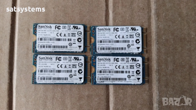  4бр.SanDisk SDSA6MM-008G-1006 SSD U110 M.2 2242 8GB SATA 6.0Gb/s, снимка 3 - Други - 54650714
