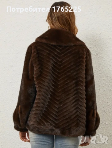 Ново елегантно дамско яке от изкуствен косъм , снимка 2 - Якета - 54084136