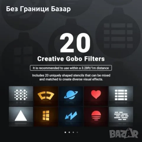 Нова Портативна RGB LED светлина NEEWER FL20 20W за TikTok YouTube студио, снимка 4 - Светкавици, студийно осветление - 55564729
