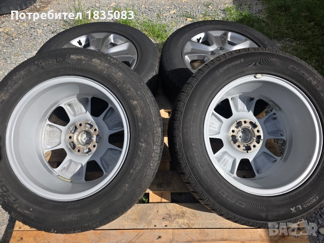 Лети джанти 16ки 5х114.3 Dacia + зимни гуми 215/65/16 Continental, снимка 8 - Гуми и джанти - 54921363