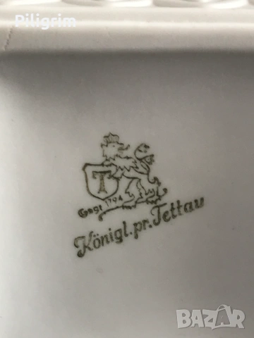 Ваза  Königlich privilegierte Porzellanmanufaktur Tettau, Германия., снимка 5 - Вази - 55225118
