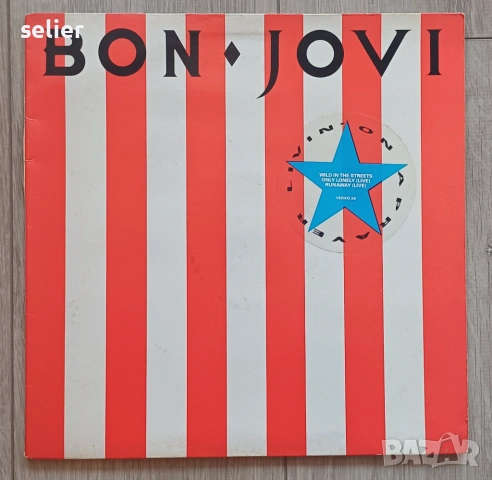 Bon Jovi ‎– Livin' On A Prayer Maxi Single 12 Издание 🇬🇧 UK 1986г-Limited Edition, Gatefold Състоя