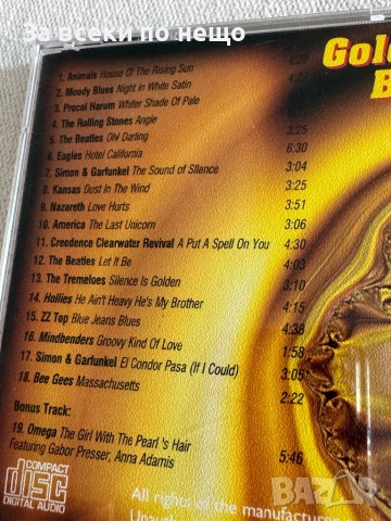 CD диск Golden Rock Ballads Volume 1, снимка 4 - CD дискове - 54386153