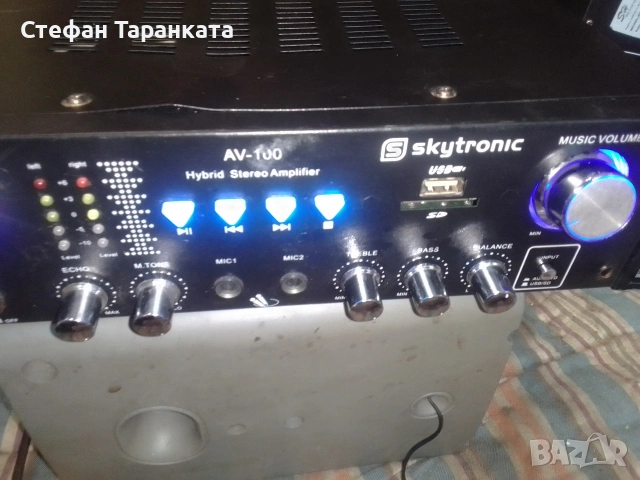 Усилвател работещ нов внос Германия , снимка 4 - Радиокасетофони, транзистори - 55283886