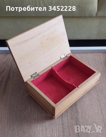 Кутия дървена за карти за ценители 