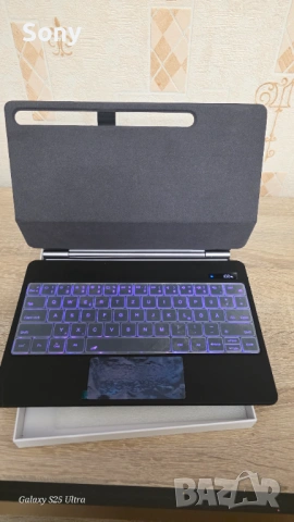 Магнитен калъф с клавиатура за Samsung Galaxy Tab S10+, снимка 5 - Калъфи, кейсове - 54461820