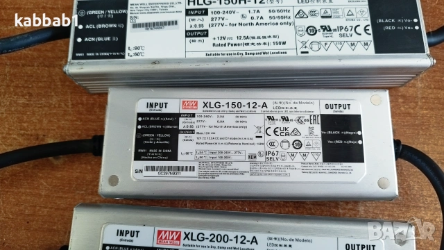 MEAN WELL XLG-200 - 150 и HKG -150 - захранващи блокове - LED драйвери, снимка 4 - Други - 53658563