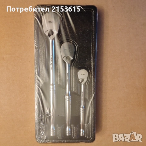 TOOLMARQUE 1/4 3/8 1/2 3 броя 90зъба тресчотки комплект, снимка 2 - Други инструменти - 54834707