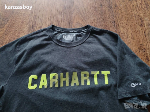 Carhartt Men's Loose Fit Heavyweight Short-Sleeve Logo Graphic - мъжка тениска р-р M КАТО НОВА, снимка 2 - Тениски - 55252704
