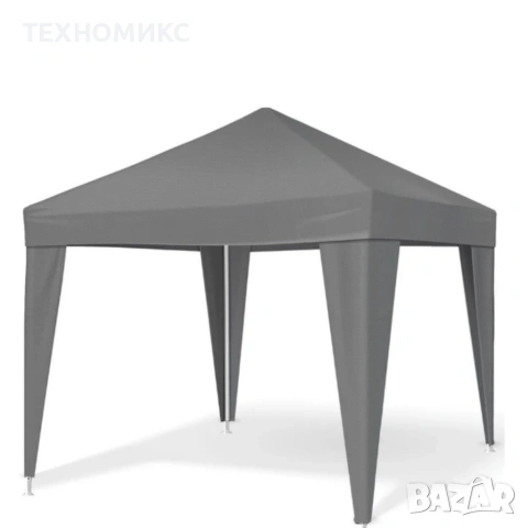 Сгъваема градинска шатра 3x3 м – Здрава метална конструкция,, снимка 12 - Градински мебели, декорация  - 54092575