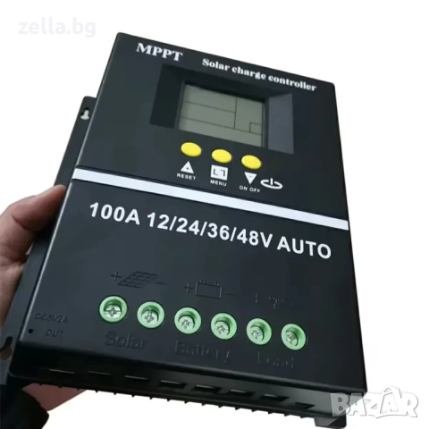 Соларен MPPT контролер 100A SY48100A 12V/24V/36V/48V с LCD дисплей и 7 режима за фотоволтаични 10293, снимка 9 - Резервни части за телефони - 54663108