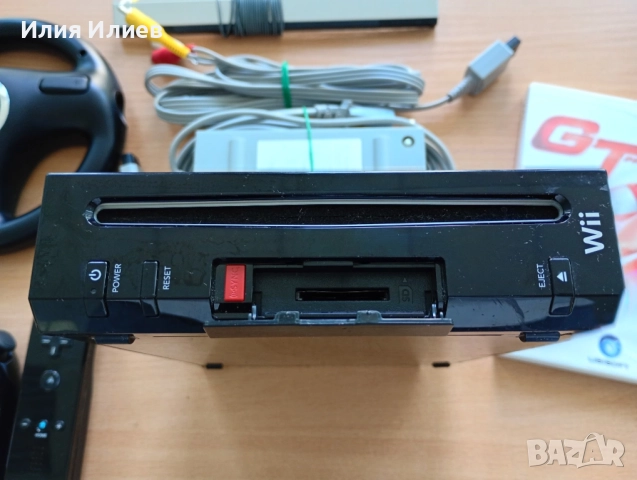 Nintendo Wii Black set with steering wheel, снимка 10 - Nintendo конзоли - 54669222