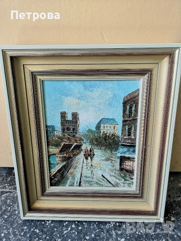 картина масло върху платно. 