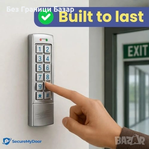 Нова Дигитална тъч клавиатура за врата RFID за контрол на достъп IP65 PIN код LED, снимка 3 - Други стоки за дома - 54566427