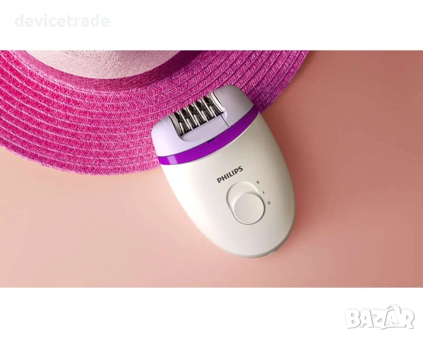 Епилатор Philips BRE225/00, 2 скорости, бял и виолетов, снимка 4 - Епилатори - 54766753