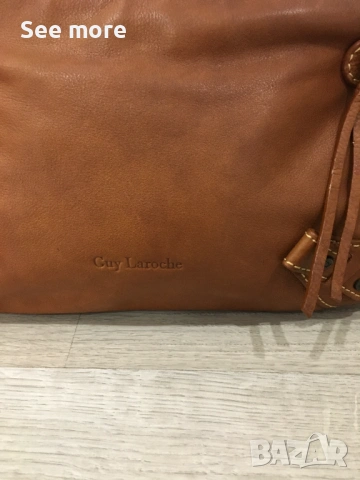 Guy Laroche чанта естествена кожа, снимка 3 - Чанти - 54001524