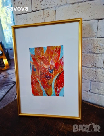 Авторска картина "Оранжево"