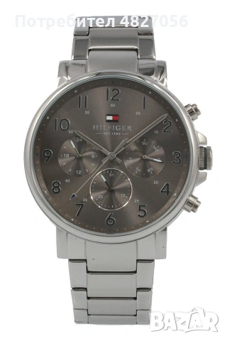 Мъжки часовник Tommy Hilfiger Daniel TH1710382 Сребрист Чисто НОВ Неизползван, снимка 5 - Мъжки - 54545089