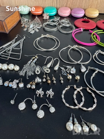 Огромен комплект бижута , снимка 5 - Обеци - 54162243