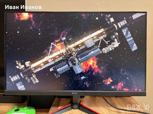 27” геймърски монитор Acer Nitro VG270 IPS Пълен комплект с кутия, снимка 3 - Монитори - 54484295