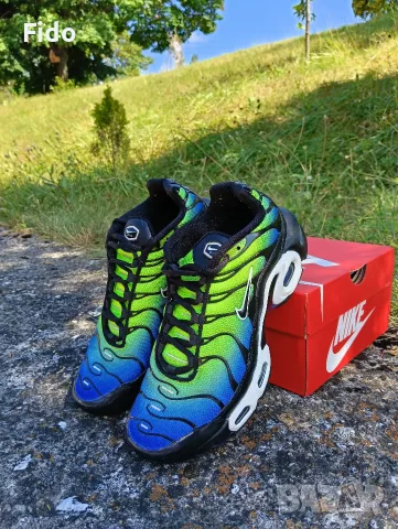 Nike Air Max Plus Racer Blue Volt, снимка 4 - Маратонки - 55453288
