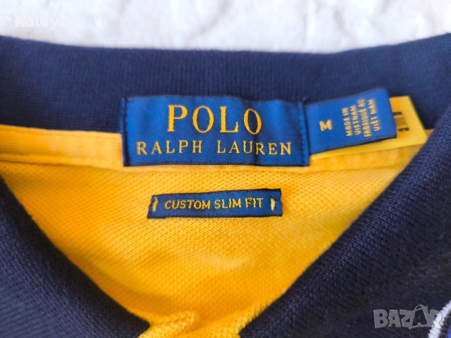 Оригинална мъжка тениска Polo Ralph Lauren размер M custom slim fit, снимка 7 - Тениски - 54509810