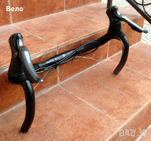 Дуал команди Шимано Кларис 2х8 ! Със шосейно кормило !, снимка 2 - Части за велосипеди - 54219608