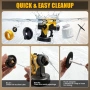 Безжичен пистолет за боядисване за Dewalt 18V батерия, 900 мл, 3 дюзи (без батерия), снимка 7