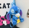 Плюшена 4D раница Стич с Пате/Лило с извънземно, Stitch & Lilo 35см, снимка 2