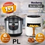 Промо комплект 1+1: Air Fryer Silver Crest Extra Large 2400W + Мултикукър Rosberg R51985E5 Код P2383, снимка 6