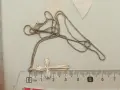 Сребърен синджир с кръст (10), снимка 3
