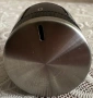 Пуш бутон-врътка черна с чело-(inox) d33x50mm, снимка 1