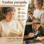 Увеличителна лупа за четене врат шиене бродиране гоблени настолна, снимка 2