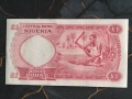 Банкнота - Нигерия - 1 паунд UNC | 1967г., снимка 2