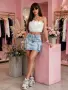 Bershka дамска къса дънкова пола , снимка 2
