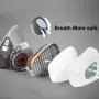 Предпазна маска 3M (6200), снимка 4