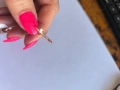 сребърни обеци с розово злато, снимка 3