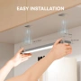 LED акумулаторна лампа за под шкаф 30 см 2200 mAh сензор за движение USB димируема – 2 броя НОВО, снимка 4
