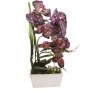 Изкуствена орхидея в бяла кашпа, 4 цвята Код P2183, снимка 2